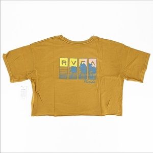 NWT RVCA Women’s Cropped Tee Florida SZ S